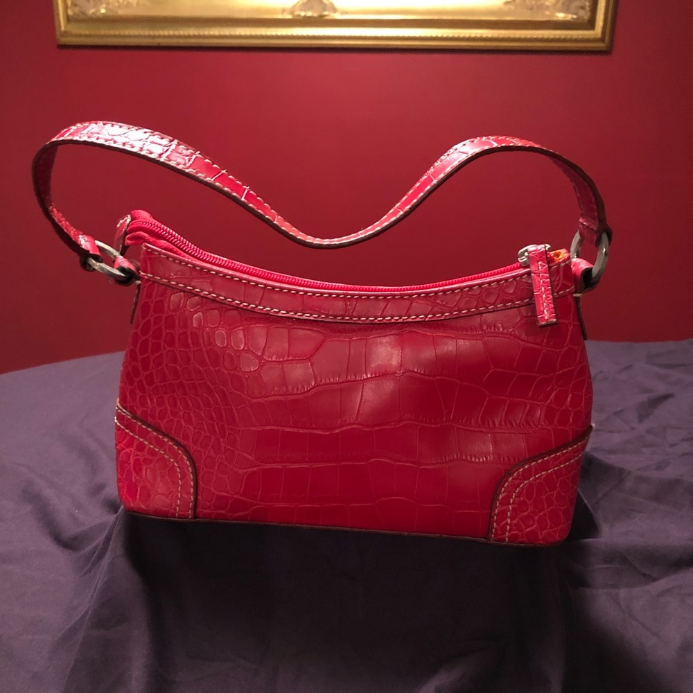 Tommy Hilfiger red snakeskin purse